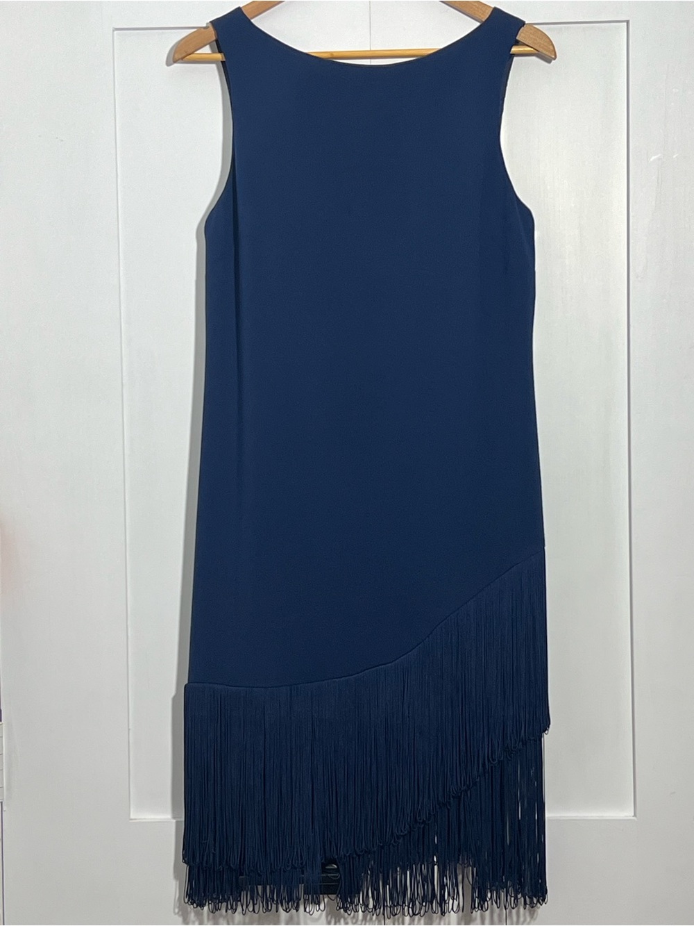 Trina Turk Navy Fringe Dress Size 6